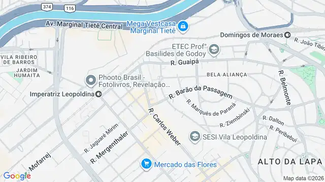 Mapa do bairro Vila Bela Alianca, Sao Paulo - SP
