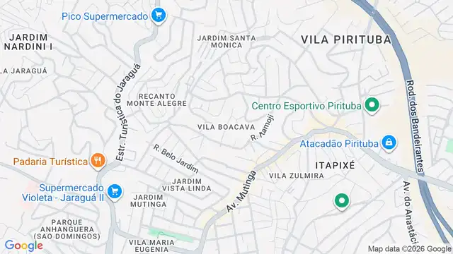 Mapa do bairro Vila Boacava, Sao Paulo - SP