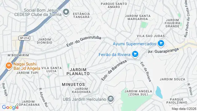 Mapa do bairro Vila Bom Jardim, Sao Paulo - SP