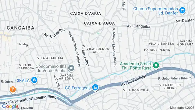 Mapa do bairro Vila Buenos Aires, Sao Paulo - SP