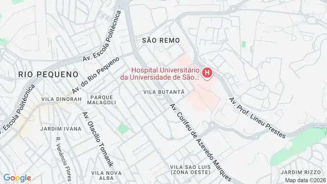 Mapa do bairro Vila Butantã, Sao Paulo - SP