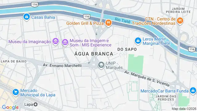 Mapa do bairro Vila Chalot, Sao Paulo - SP