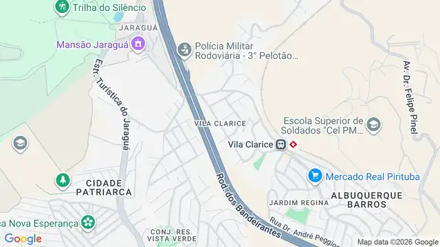 Mapa do bairro Vila Clarice, Sao Paulo - SP