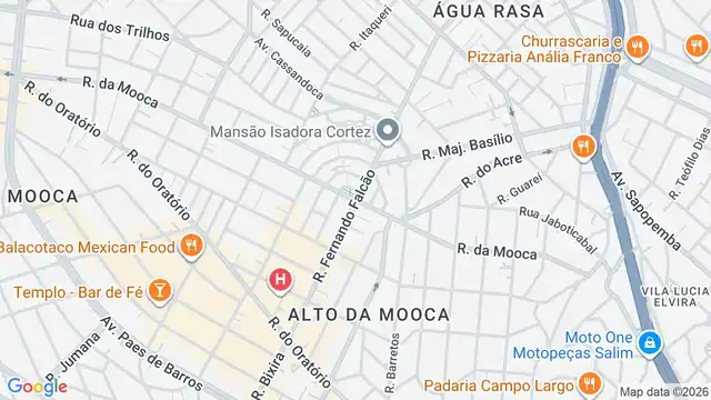 Mapa do bairro Vila Cláudia, Sao Paulo - SP