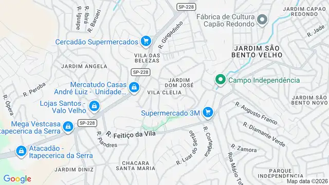 Mapa do bairro Vila Clelia, Sao Paulo - SP