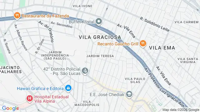 Mapa do bairro Vila Darli, Sao Paulo - SP