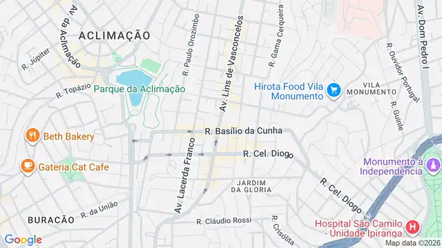 Mapa do bairro Vila Deodoro, Sao Paulo - SP