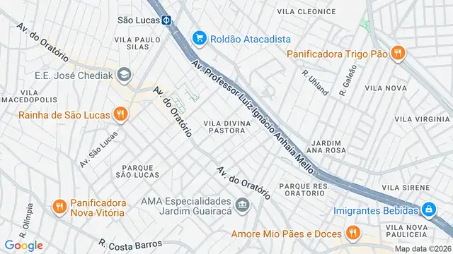 Mapa do bairro Vila Divina Pastora, Sao Paulo - SP