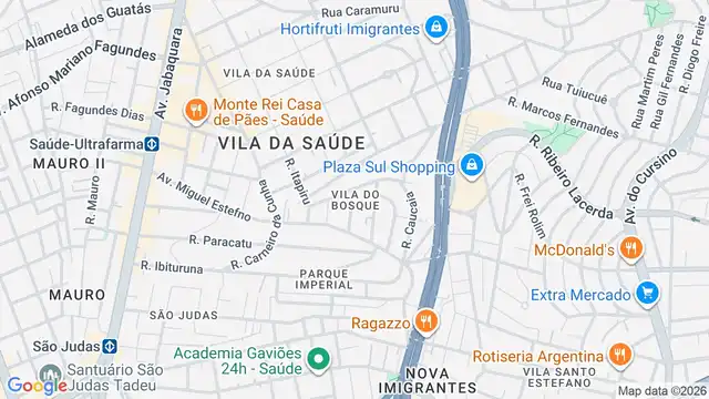 Mapa do bairro Vila do Bosque, Sao Paulo - SP