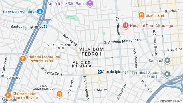 Mapa do bairro Vila Dom Pedro I, Sao Paulo - SP