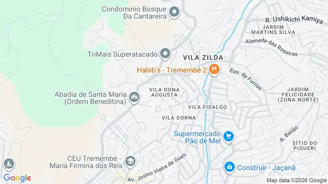 Mapa do bairro Vila Dona Augusta, Sao Paulo - SP