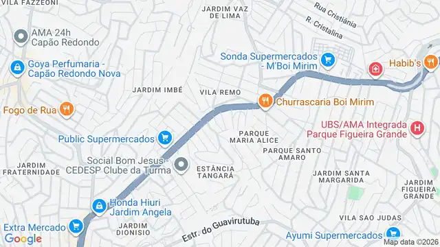 Mapa do bairro Vila Dona Meta, Sao Paulo - SP