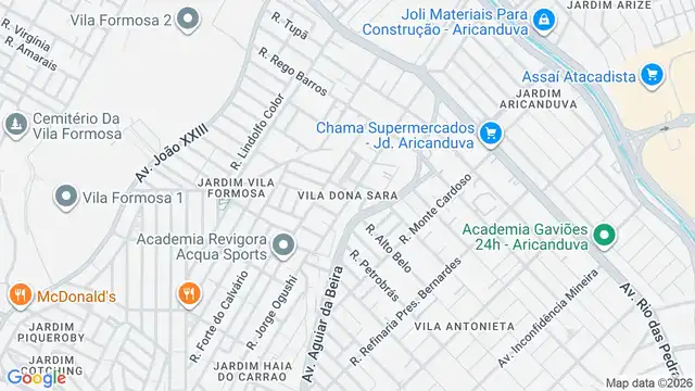 Mapa do bairro Vila Dona Sara, Sao Paulo - SP