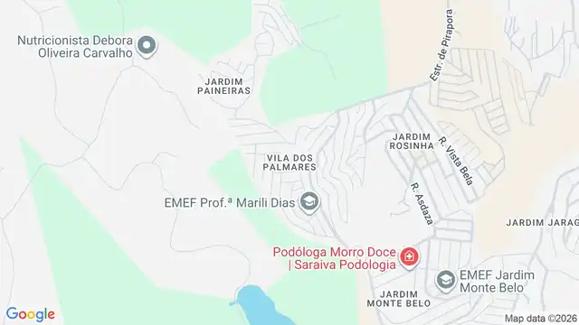 Mapa do bairro Vila dos Palmares, Sao Paulo - SP