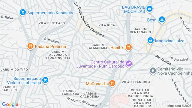 Mapa do bairro Vila Elias Nigri, Sao Paulo - SP