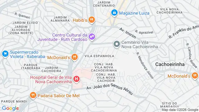 Mapa do bairro Vila Espanhola, Sao Paulo - SP