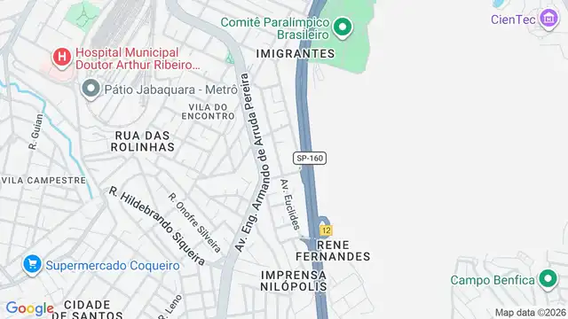 Mapa do bairro Vila Fachini, Sao Paulo - SP