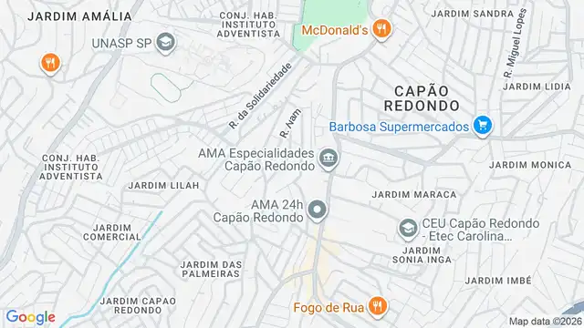 Mapa do bairro Vila Fazzeoni, Sao Paulo - SP