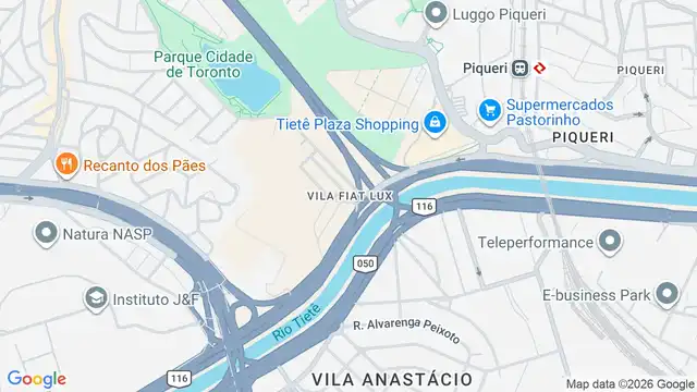 Mapa do bairro Vila Fiat Lux, Sao Paulo - SP