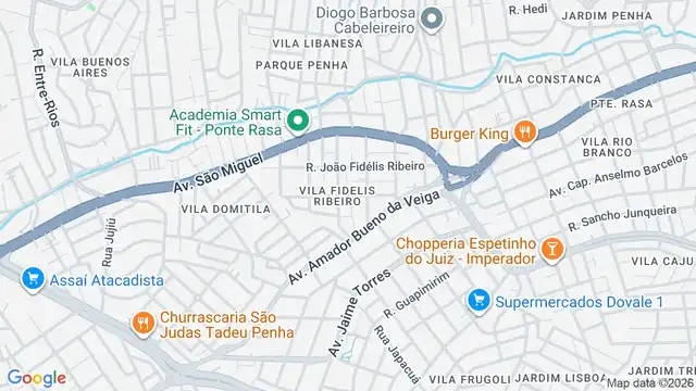 Mapa do bairro Vila Fidelis Ribeiro, Sao Paulo - SP