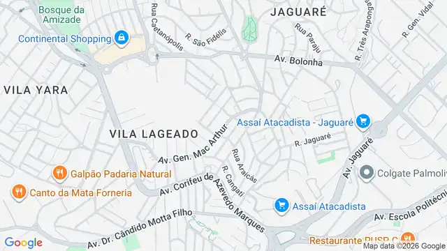 Mapa do bairro Vila Graziela, Sao Paulo - SP