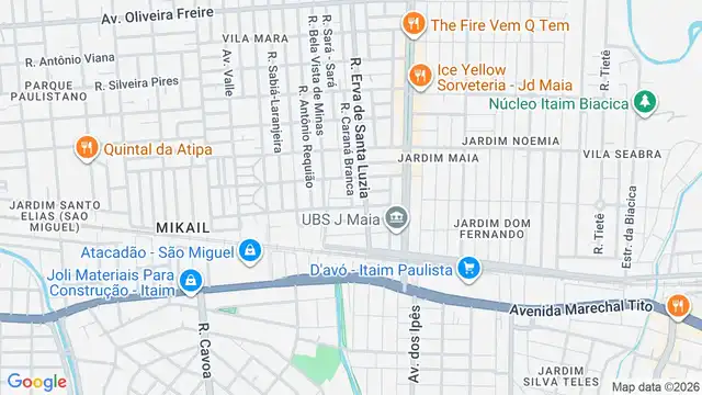 Mapa do bairro Vila Helena, Sao Paulo - SP