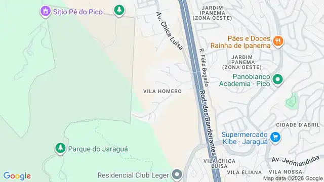 Mapa do bairro Vila Homero, Sao Paulo - SP