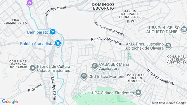 Mapa do bairro Vila Hortencia, Sao Paulo - SP