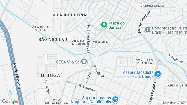 Mapa do bairro Vila Iguacu, Sao Paulo - SP