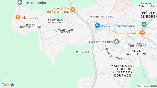 Mapa do bairro Vila Isabel (Parelheiros), Sao Paulo - SP