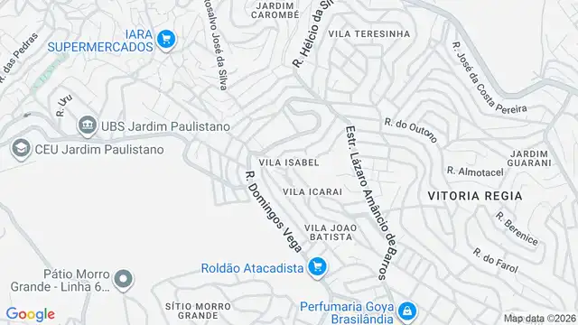 Mapa do bairro Vila Isabel, Sao Paulo - SP