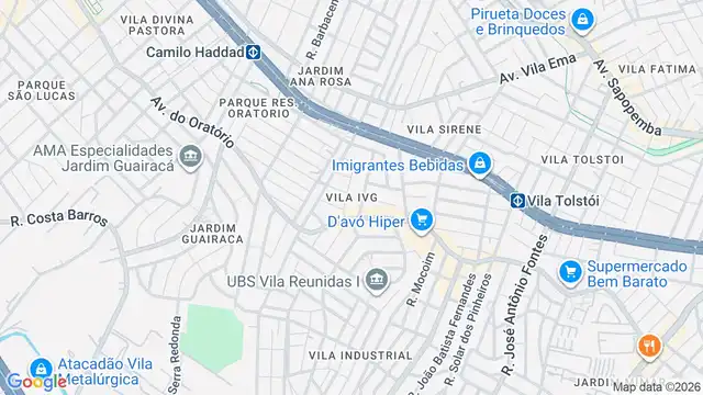 Mapa do bairro Vila Ivg, Sao Paulo - SP