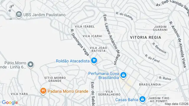 Mapa do bairro Vila João Batista, Sao Paulo - SP