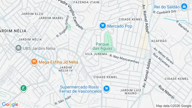 Mapa do bairro Vila Jurema, Sao Paulo - SP