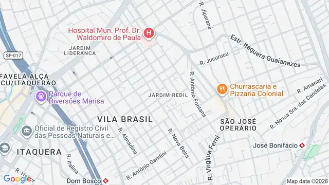 Mapa do bairro Vila Jussara, Sao Paulo - SP
