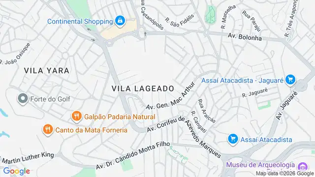 Mapa do bairro Vila Lageado, Sao Paulo - SP