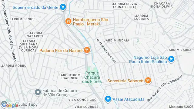 Mapa do bairro Vila Luzimar, Sao Paulo - SP