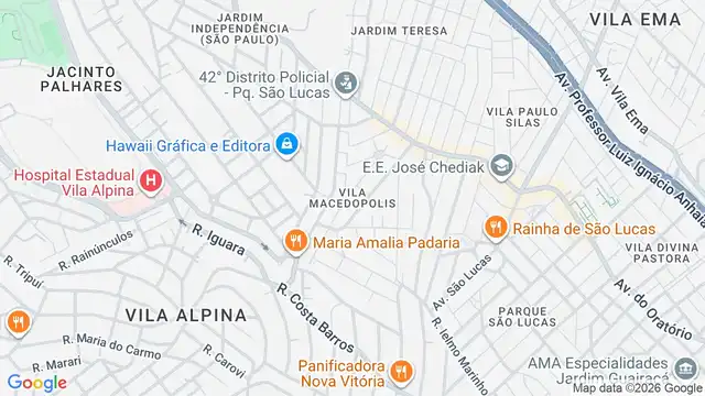 Mapa do bairro Vila Macedopolis, Sao Paulo - SP