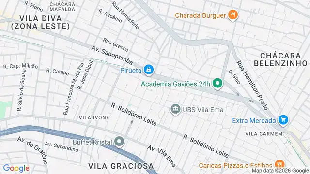 Mapa do bairro Vila Margarida, Sao Paulo - SP