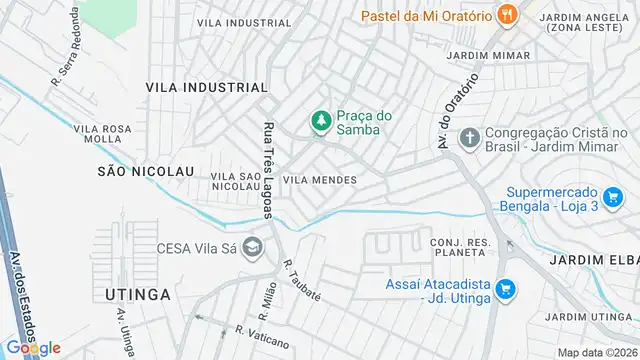 Mapa do bairro Vila Mendes, Sao Paulo - SP