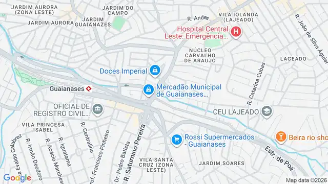 Mapa do bairro Vila Minerva, Sao Paulo - SP