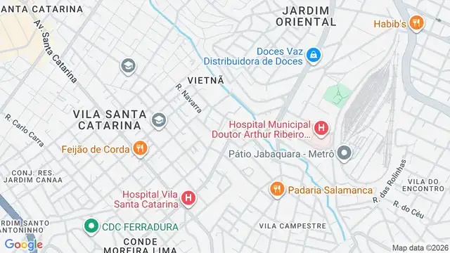 Mapa do bairro Vila Mira, Sao Paulo - SP