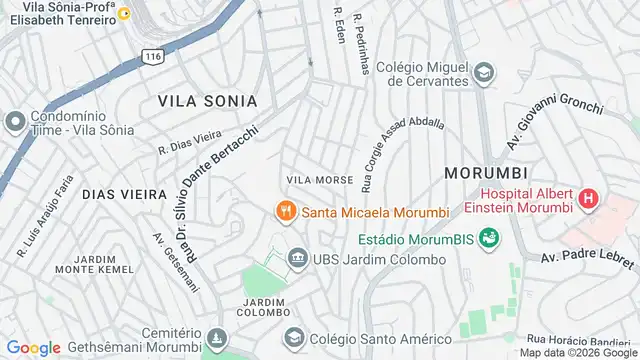 Mapa do bairro Vila Morse, Sao Paulo - SP