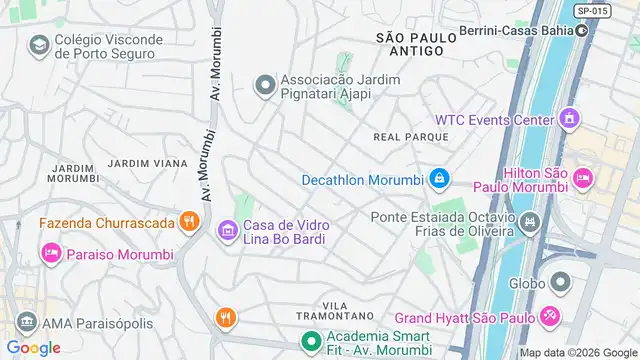 Mapa do bairro Vila Morumbi, Sao Paulo - SP