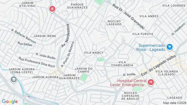 Mapa do bairro Vila Nancy, Sao Paulo - SP