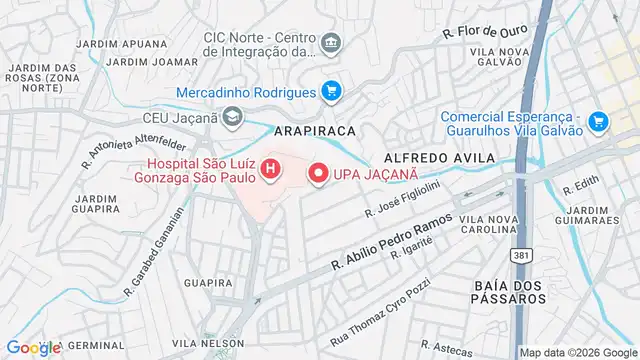 Mapa do bairro Vila Nilo, Sao Paulo - SP