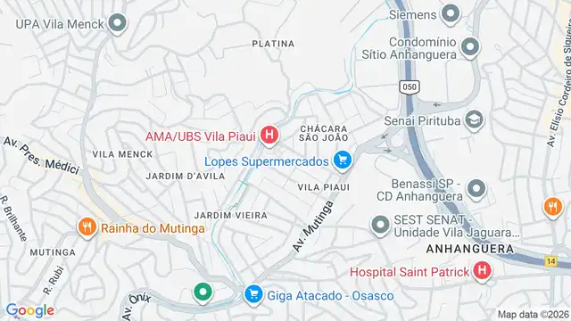 Mapa do bairro Vila Nilva, Sao Paulo - SP