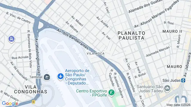 Mapa do bairro Vila Noca, Sao Paulo - SP