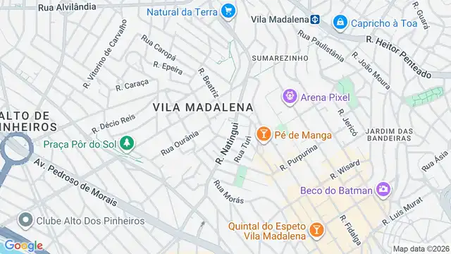 Mapa do bairro Vila Nogueira, Sao Paulo - SP