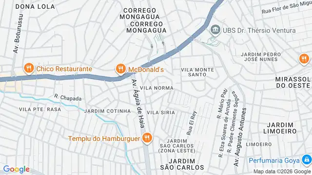Mapa do bairro Vila Norma, Sao Paulo - SP